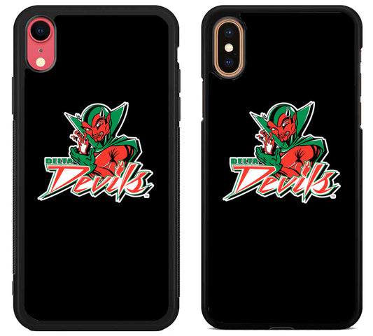 Mississippi Valley State Delta Devils Black iPhone X | Xs | Xr | Xs Max Case