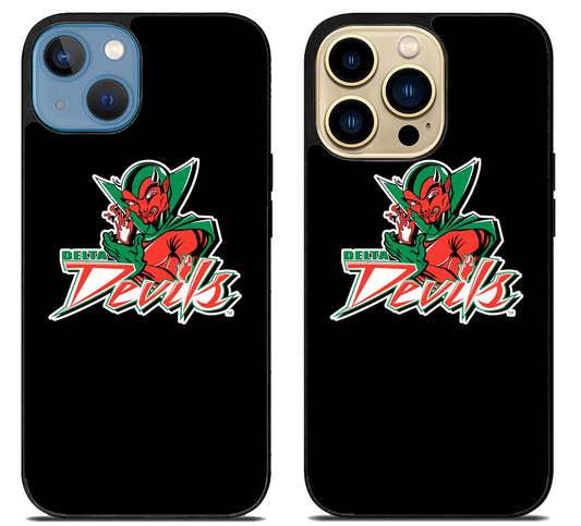 Mississippi Valley State Delta Devils Black iPhone 14 | 14 Plus | 14 Pro | 14 Pro Max Case