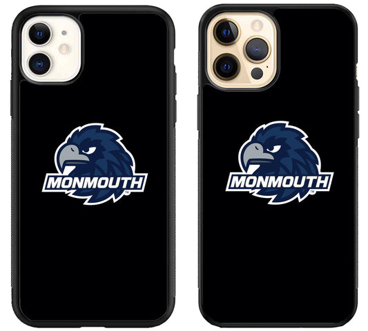 Monmouth Hawks Black iPhone 12 | 12 Mini | 12 Pro | 12 Pro Max Case