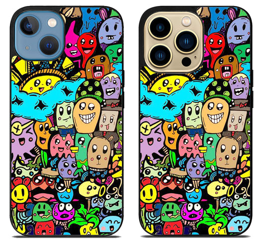 Monster Doodle iPhone 14 | 14 Plus | 14 Pro | 14 Pro Max Case