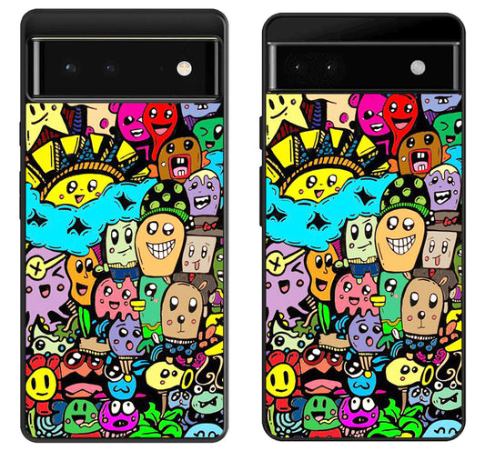 Monster Doodle Google Pixel 6 | 6A | 6 Pro Case