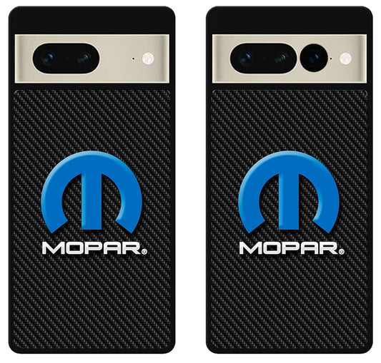 Mopar Logo Carbon Google Pixel 7 | 7 Pro Case
