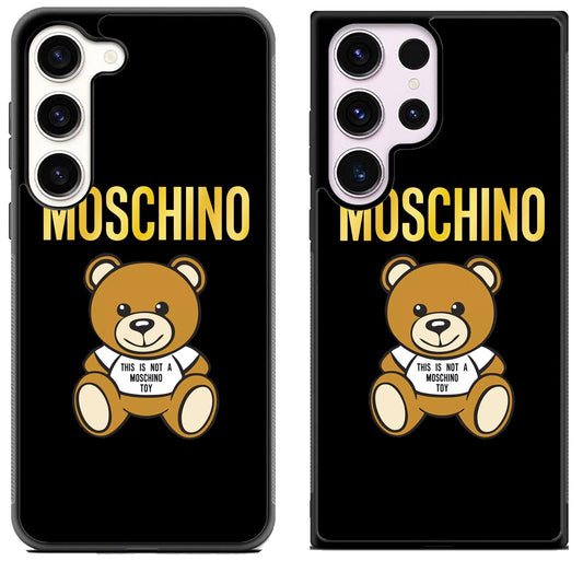 Moschino Logo Gold Samsung Galaxy S23 | S23+ | S23 Ultra Case