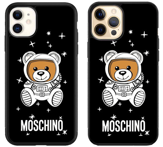 Moschino Black iPhone 12 | 12 Mini | 12 Pro | 12 Pro Max Case