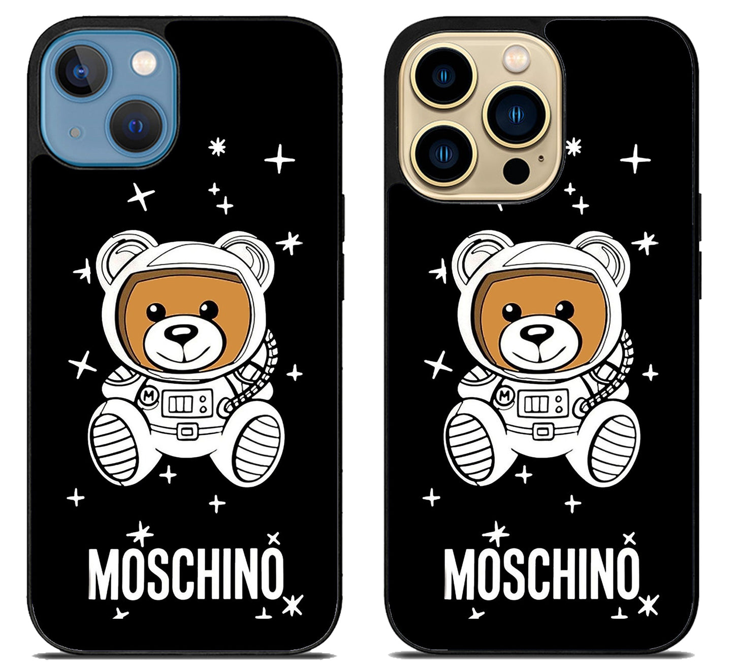 Moschino Black iPhone 14 | 14 Plus | 14 Pro | 14 Pro Max Case