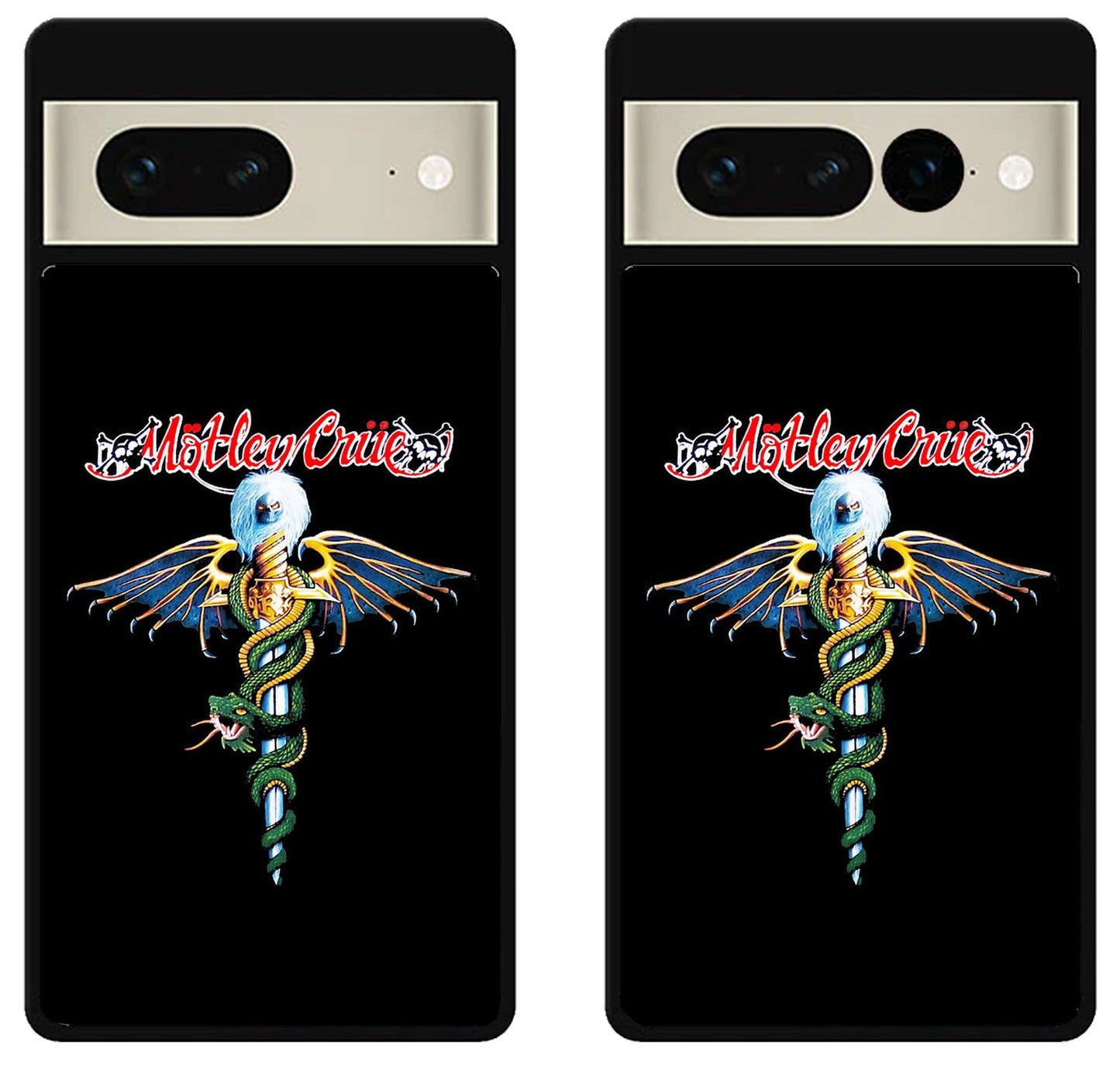 Motley Crue Black Google Pixel 7 | 7 Pro Case