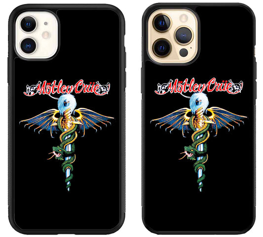 Motley Crue Black iPhone 12 | 12 Mini | 12 Pro | 12 Pro Max Case