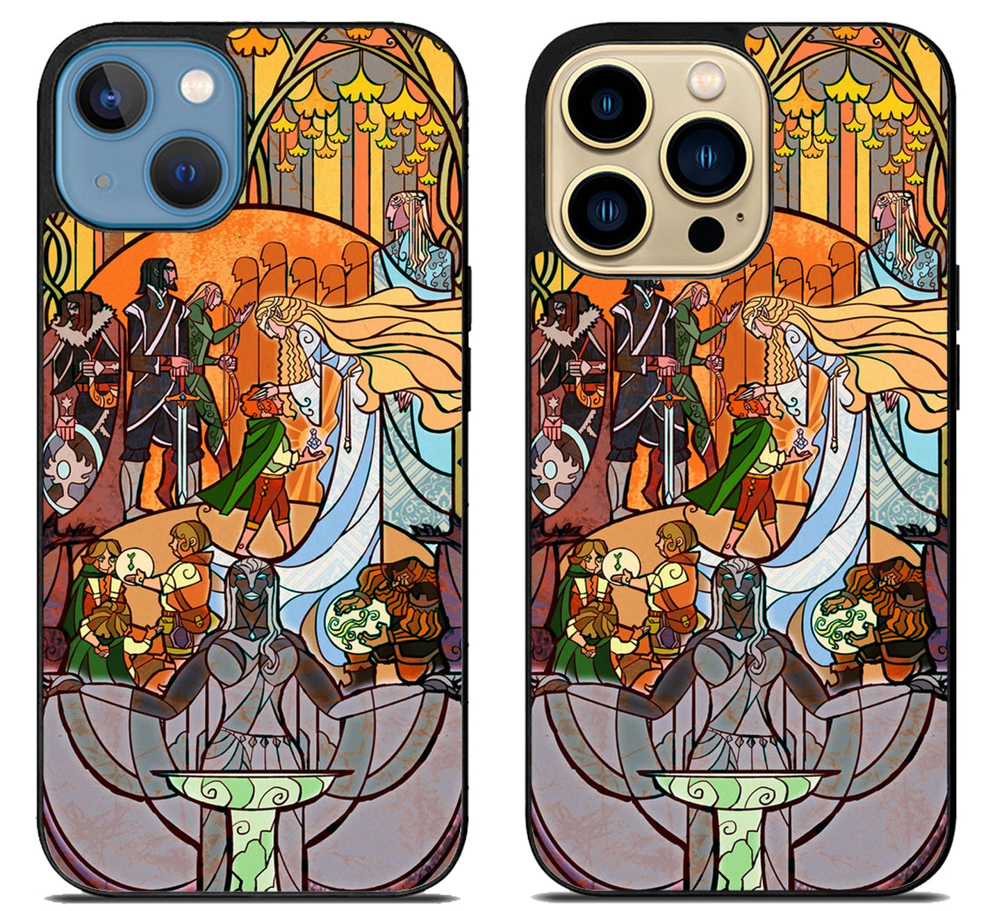 Movie Stained Glass Lord of the Rings iPhone 14 | 14 Plus | 14 Pro | 14 Pro Max Case