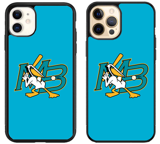 Myrtle Beach Pelicans Logo iPhone 12 | 12 Mini | 12 Pro | 12 Pro Max Case