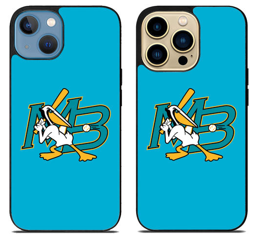 Myrtle Beach Pelicans Logo iPhone 14 | 14 Plus | 14 Pro | 14 Pro Max Case