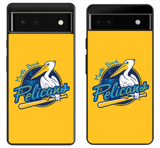 Myrtle Beach Pelicans Yellow Google Pixel 6 | 6A | 6 Pro Case