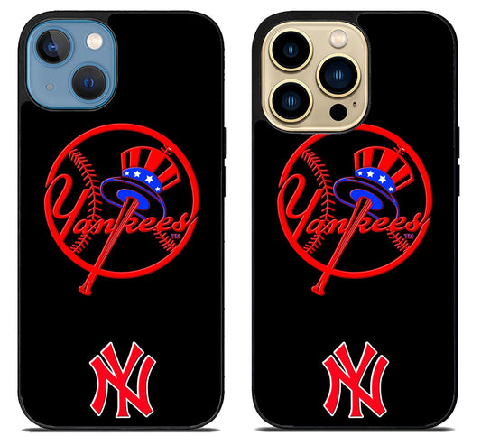 NY Yankees Black iPhone 14 | 14 Plus | 14 Pro | 14 Pro Max Case