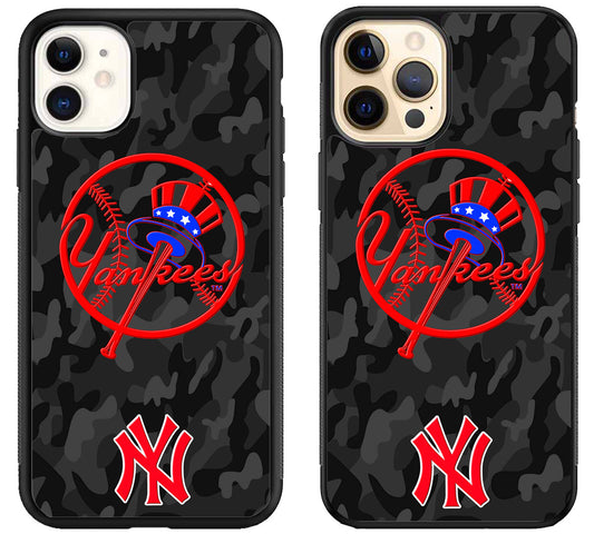 NY Yankees Camo iPhone 12 | 12 Mini | 12 Pro | 12 Pro Max Case