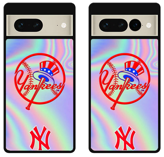 NY Yankees Holographic Google Pixel 7 | 7 Pro Case