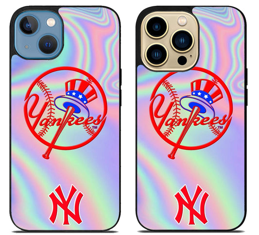 NY Yankees Holographic iPhone 14 | 14 Plus | 14 Pro | 14 Pro Max Case