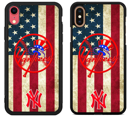 NY Yankess Logo Flag iPhone X | Xs | Xr | Xs Max Case