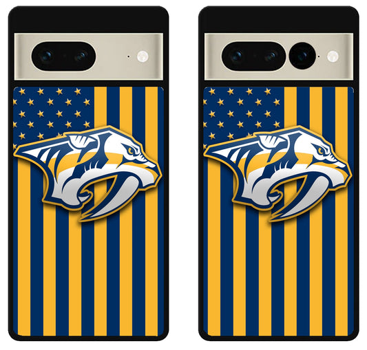 Nashville Predators Logo Flag Google Pixel 7 | 7 Pro Case