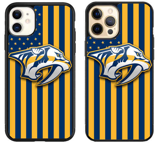 Nashville Predators Logo Flag iPhone 12 | 12 Mini | 12 Pro | 12 Pro Max Case