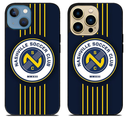 Nashville SC Logo Wallpaper iPhone 14 | 14 Plus | 14 Pro | 14 Pro Max Case
