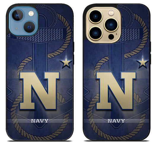 Navy Midshipmen Wallpaper iPhone 14 | 14 Plus | 14 Pro | 14 Pro Max Case