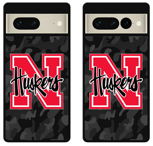 Nebraska Cornhuskers Black Camo Google Pixel 7 | 7 Pro Case