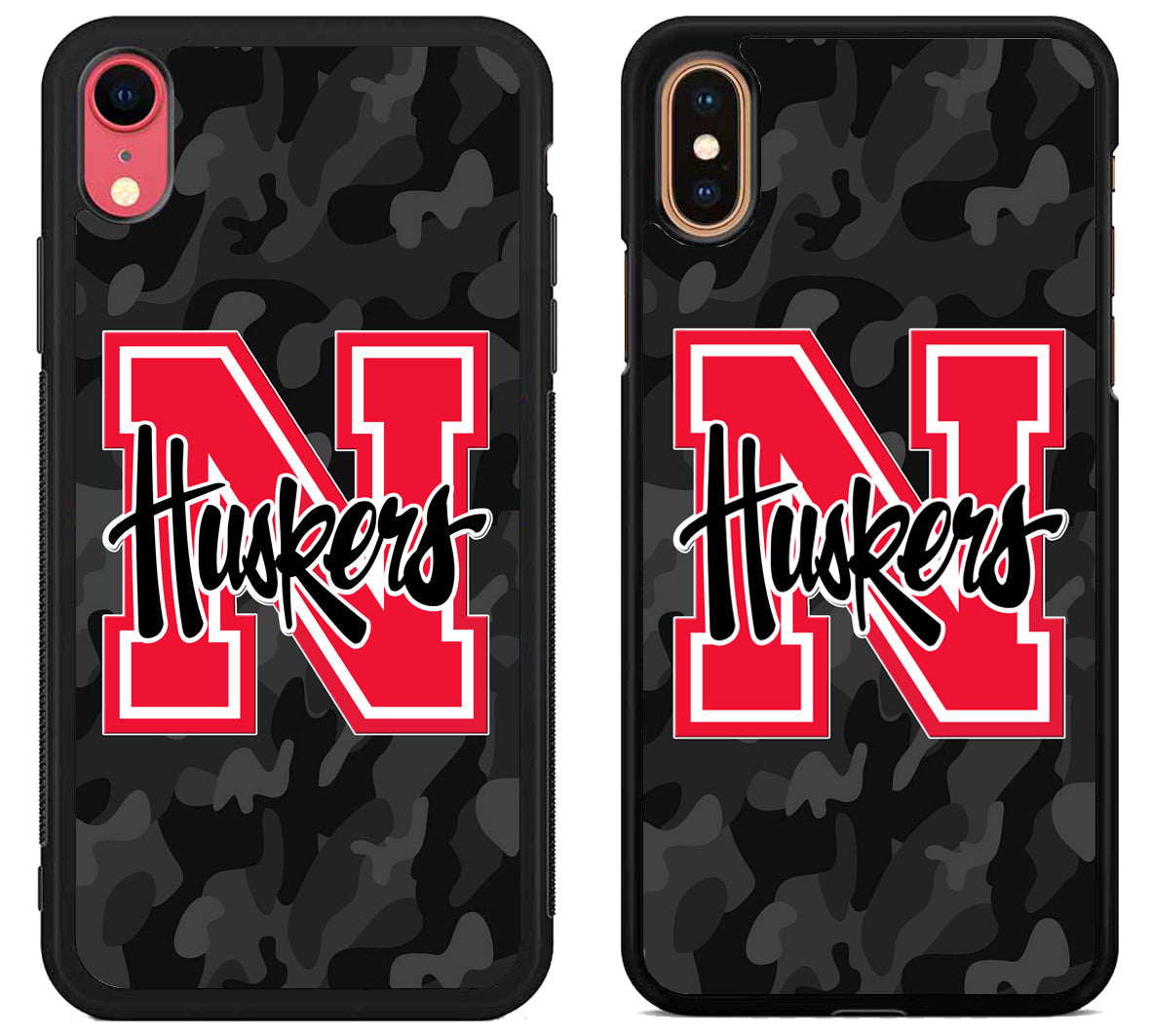 Nebraska Cornhuskers Black Camo iPhone X | Xs | Xr | Xs Max Case