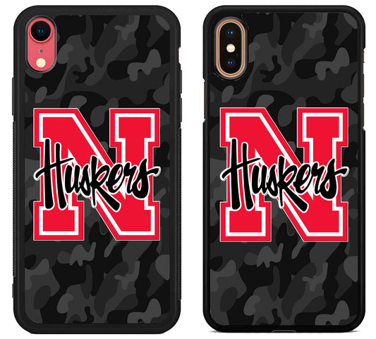 Nebraska Cornhuskers Black Camo iPhone X | Xs | Xr | Xs Max Case