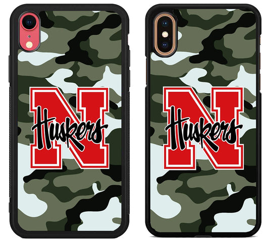 Nebraska Cornhuskers Camo iPhone X | Xs | Xr | Xs Max Case
