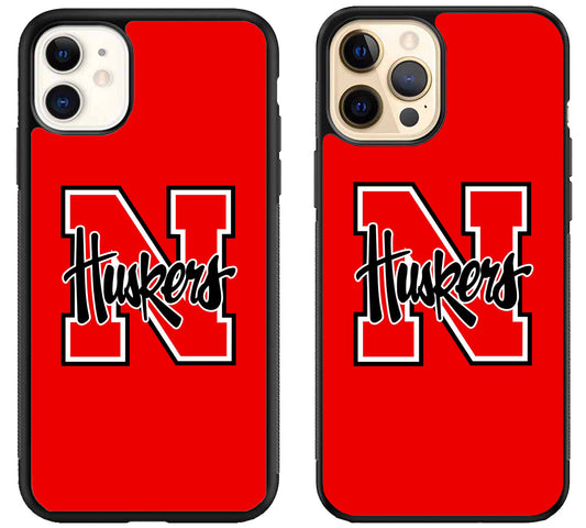 Nebraska Cornhuskers Logo Red iPhone 12 | 12 Mini | 12 Pro | 12 Pro Max Case