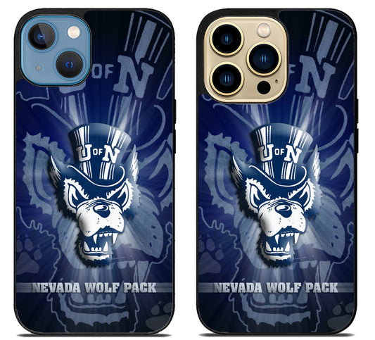 Nevada Wolf Pack Background iPhone 14 | 14 Plus | 14 Pro | 14 Pro Max Case