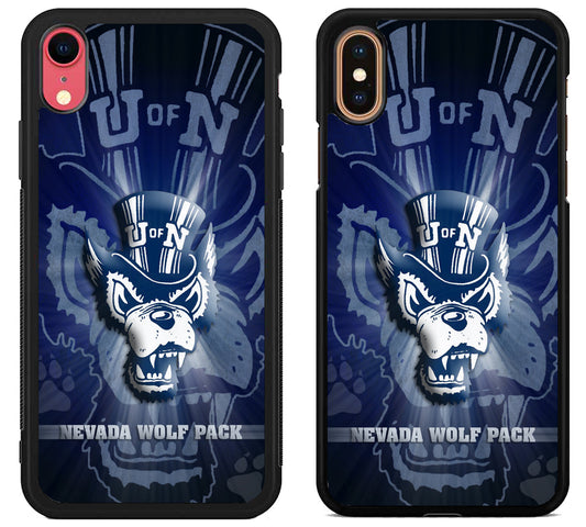 Nevada Wolf Pack Background iPhone X | Xs | Xr | Xs Max Case