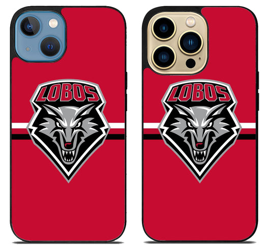 New Mexico Lobos Stripe Logo iPhone 14 | 14 Plus | 14 Pro | 14 Pro Max Case
