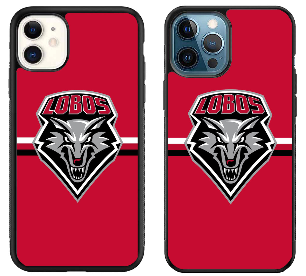 New Mexico Lobos Stripe Logo iPhone 11 | 11 Pro | 11 Pro Max Case