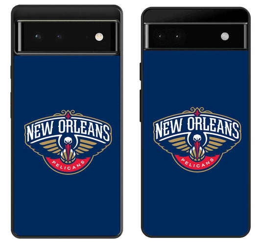 New Orleans Pelicans Logo Blue Google Pixel 6 | 6A | 6 Pro Case