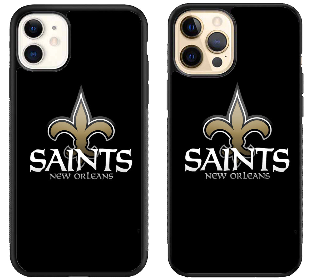 New Orleans Saints Black iPhone 12 | 12 Mini | 12 Pro | 12 Pro Max Case