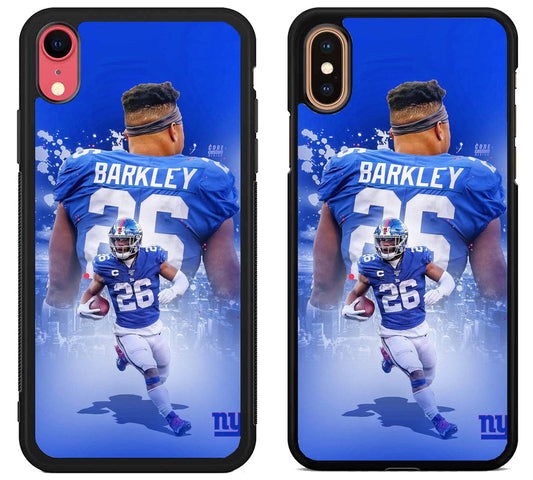 New York Giants Saquon Barkley Background iPhone X | Xs | Xr | Xs Max Case