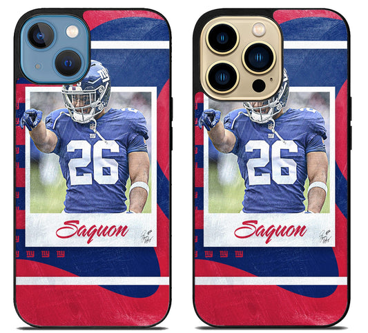 New York Giants Saquon Barkley Cool iPhone 14 | 14 Plus | 14 Pro | 14 Pro Max Case