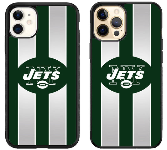 New York Jets Stripe iPhone 12 | 12 Mini | 12 Pro | 12 Pro Max Case