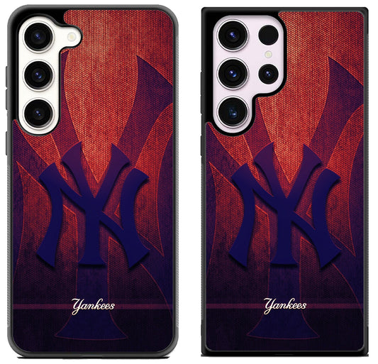 New York Yankees Logo Background Samsung Galaxy S23 | S23+ | S23 Ultra Case
