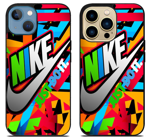 Nike Just Do it Colorfull iPhone 14 | 14 Plus | 14 Pro | 14 Pro Max Case