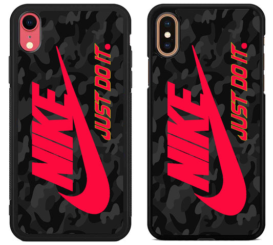 Nike Just Do it Red Camo iPhone X | Xs | Xr | Xs Max Case