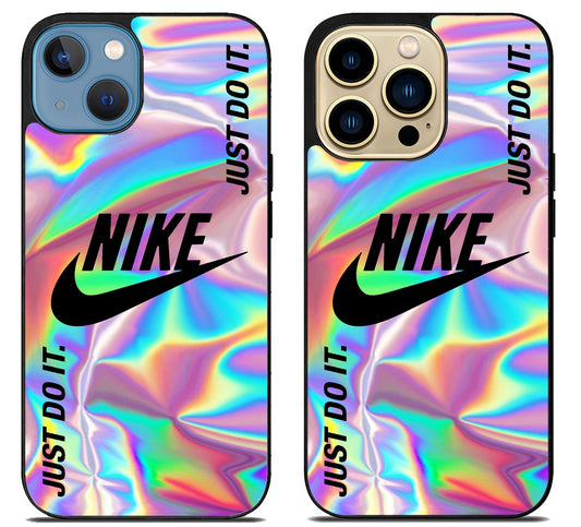 Nike Logo Holographic iPhone 14 | 14 Plus | 14 Pro | 14 Pro Max Case