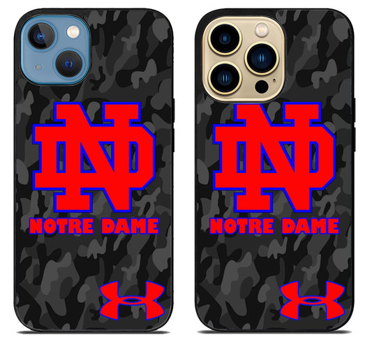 Notre Dame Camo iPhone 14 | 14 Plus | 14 Pro | 14 Pro Max Case