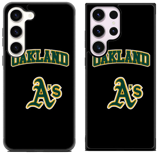 Oakland Athletics Black Samsung Galaxy S23 | S23+ | S23 Ultra Case