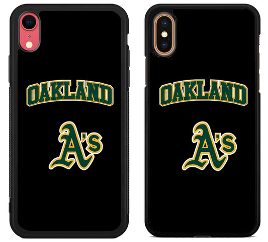Oakland Athletics Black iPhone X | Xs | Xr | Xs Max Case