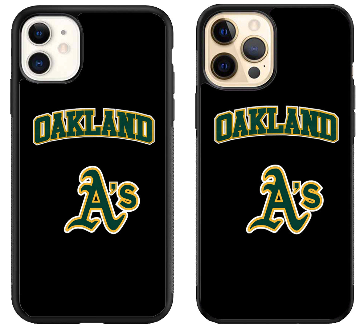 Oakland Athletics Black iPhone 12 | 12 Mini | 12 Pro | 12 Pro Max Case