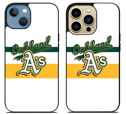 Oakland Athletics Logo iPhone 14 | 14 Plus | 14 Pro | 14 Pro Max Case