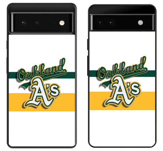 Oakland Athletics Logo Stripe Google Pixel 6 | 6A | 6 Pro Case