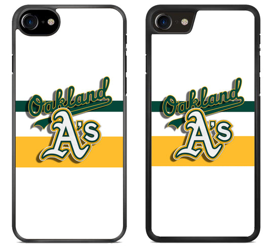 Oakland Athletics Logo Stripe iPhone SE 2020 | iPhone SE 2022 Case
