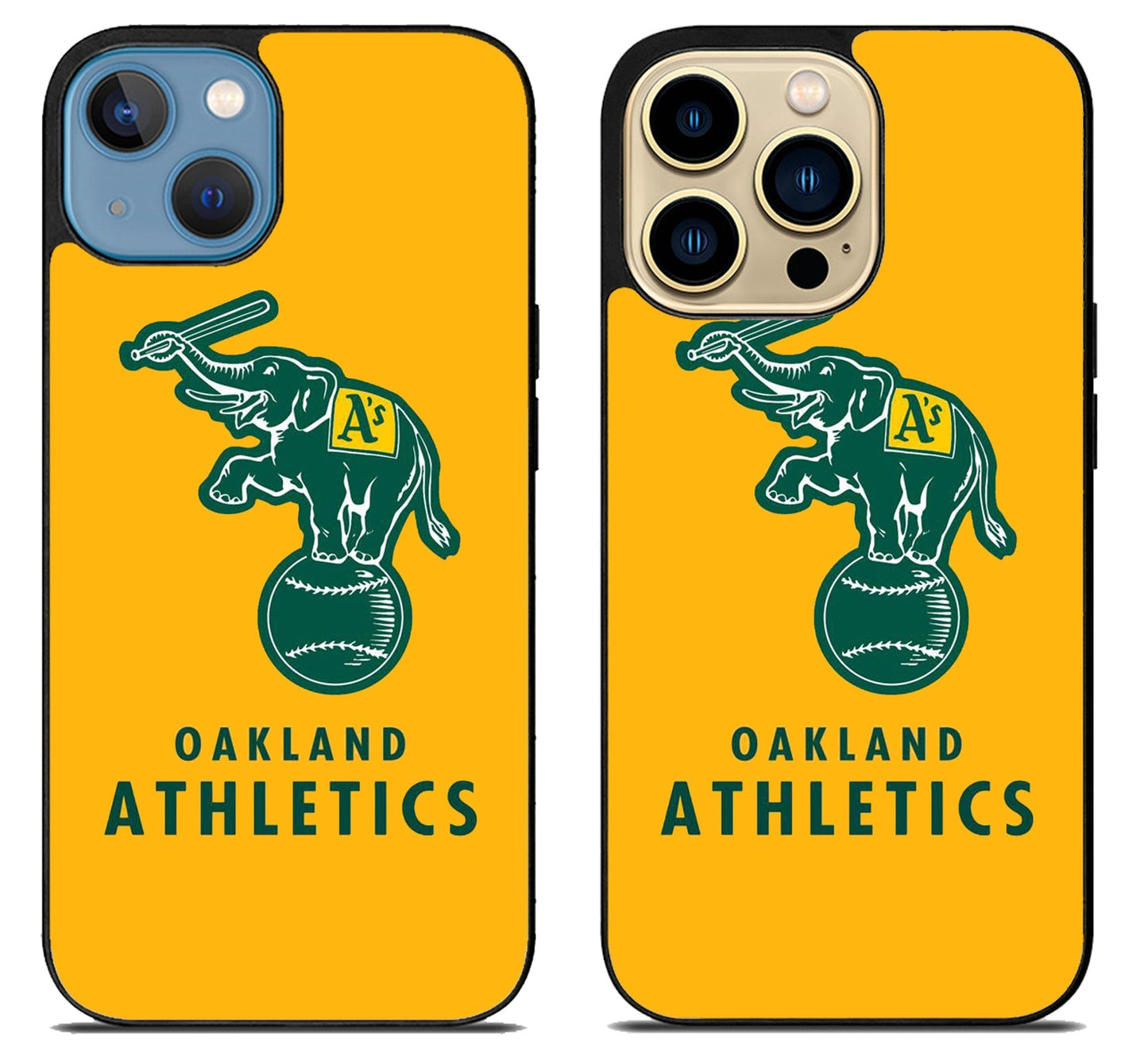Oakland Athletics Yellow iPhone 14 | 14 Plus | 14 Pro | 14 Pro Max Case